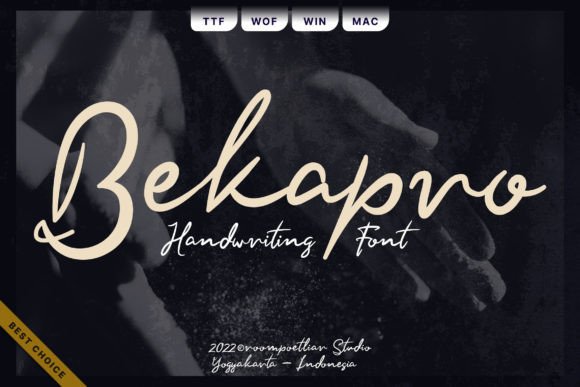 Bekapro Font: Elegant Script for Editorial Design