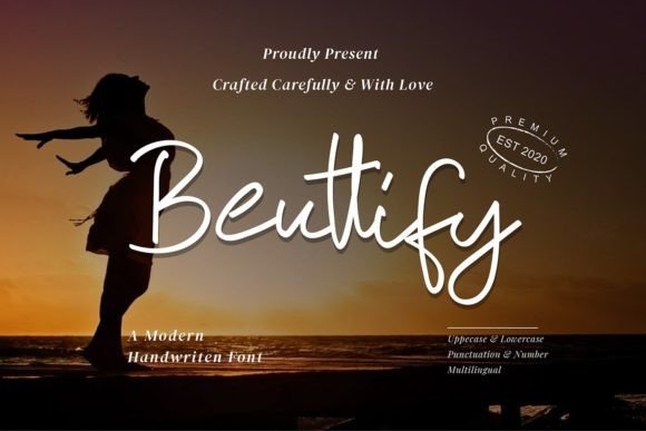 Beuttify: A Dazzling Script Font