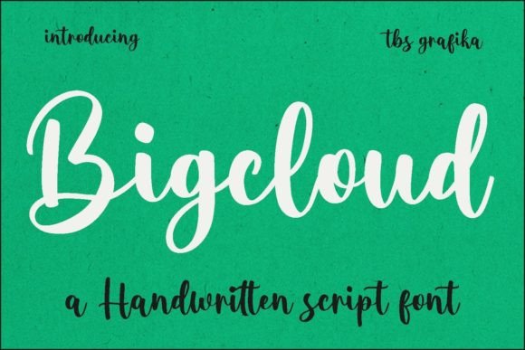 Bigcloud Font: Modern Handwritten Style