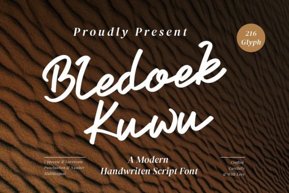 Bledoek Kuwu Font Review