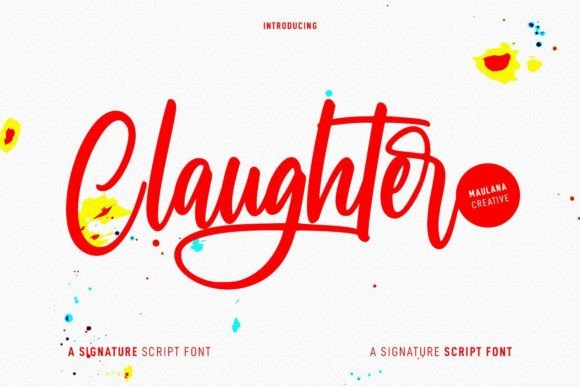 Claughter Font for Creative Projects