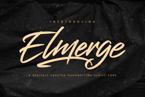 Elmerge Font: Handwritten Elegance for Makers