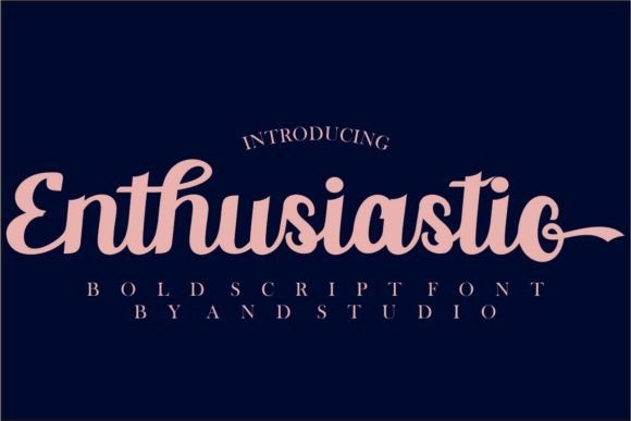 Enthusiastic Font for Bold Branding