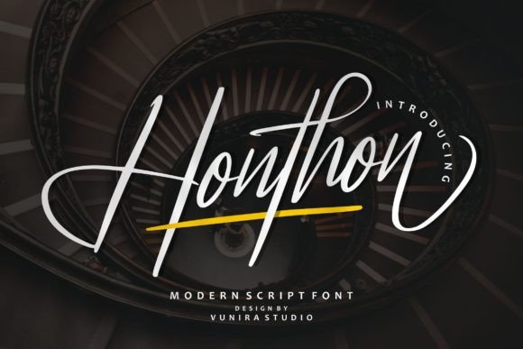 Honthon: A Script Font for Elegant Branding