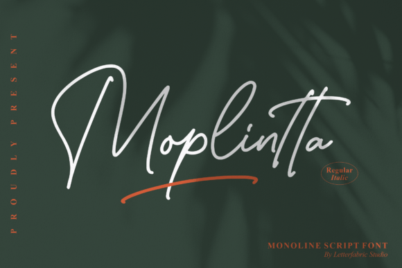 Moplintta: A Elegant Script Font for Web Design