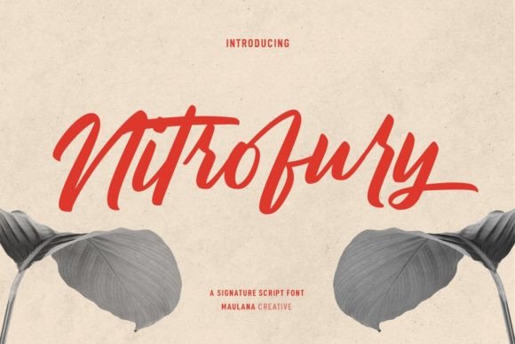 Nitrofury Font for Creative Projects