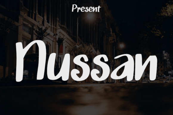 Nussan Font for Elegant Branding