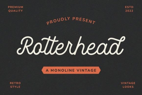 Rotterhead Font for Creative Brands