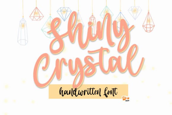 Shiny Crystal Font for Creative Design