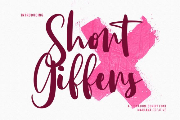 Short Giffers Font for Creative Makers
