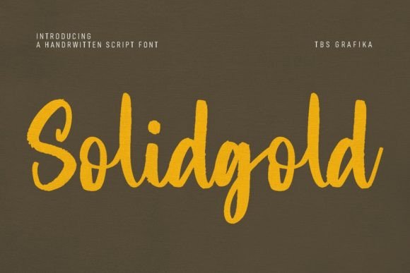 Solid Gold Font for Creative Projects