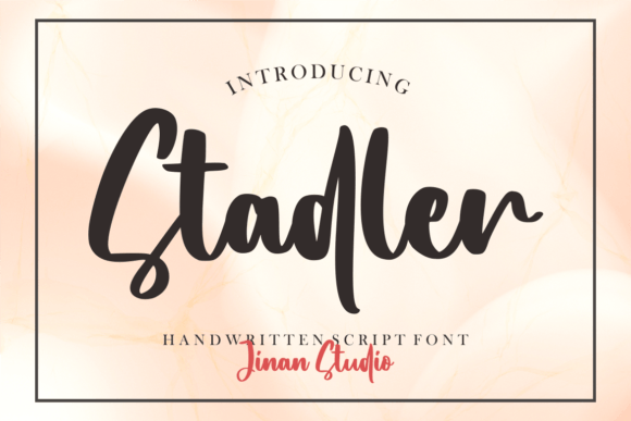 Stadler Font: Elegant Script for Creative Projects