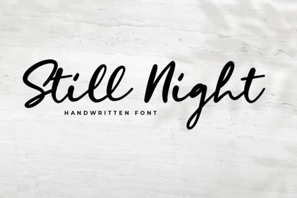 Still Night Font for Creative Projects